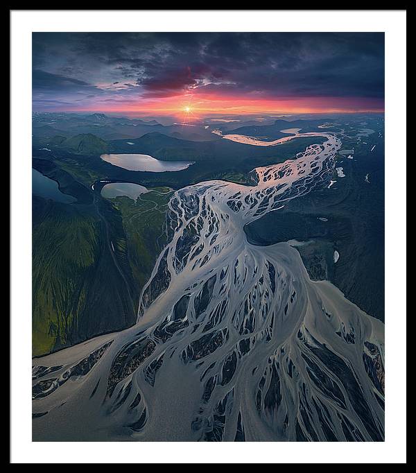 Iceland From the Air - Framed Print