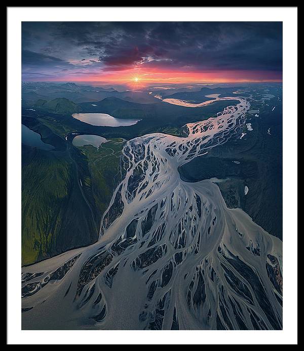 Iceland From the Air - Framed Print