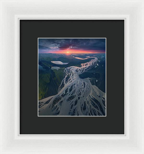 Iceland From the Air - Framed Print