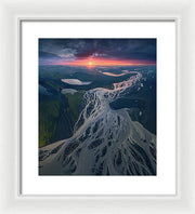 Iceland From the Air - Framed Print