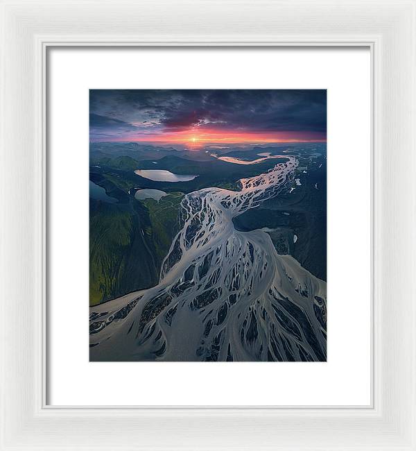 Iceland From the Air - Framed Print