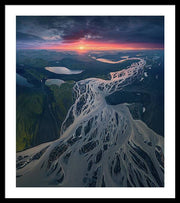 Iceland From the Air - Framed Print