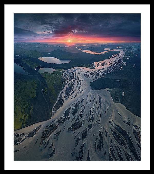 Iceland From the Air - Framed Print