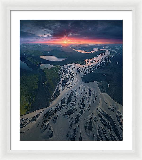 Iceland From the Air - Framed Print