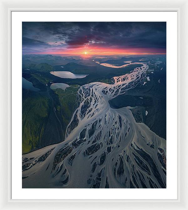 Iceland From the Air - Framed Print