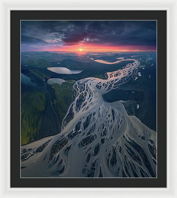 Iceland From the Air - Framed Print