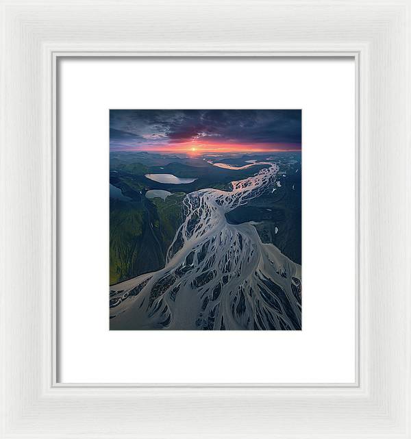 Iceland From the Air - Framed Print