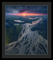 Iceland From the Air - Framed Print