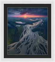 Iceland From the Air - Framed Print