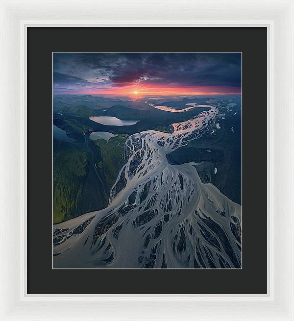 Iceland From the Air - Framed Print