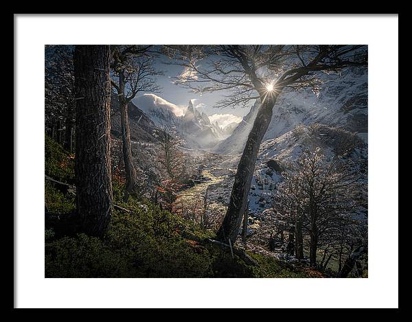 Los Glaciares Cerro Torre - Framed Print