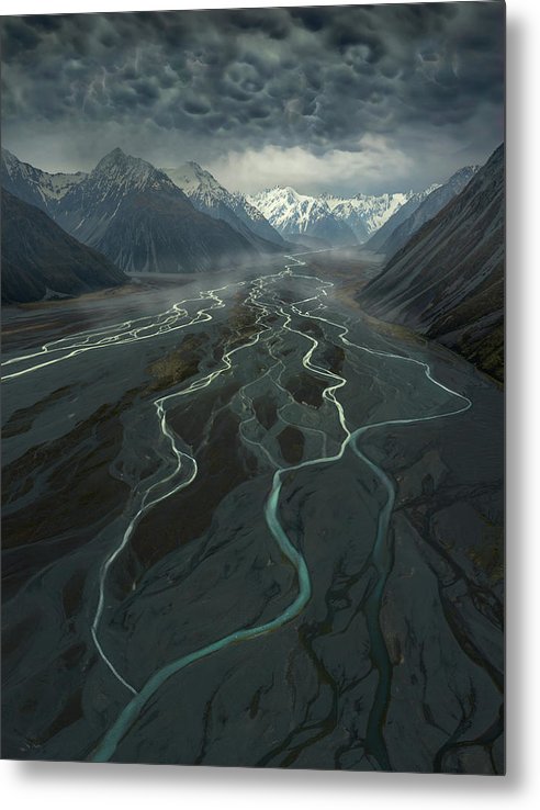 New Zealand from the Air - Metal Print