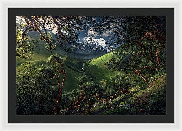 Andes Peru Green  - Framed Print
