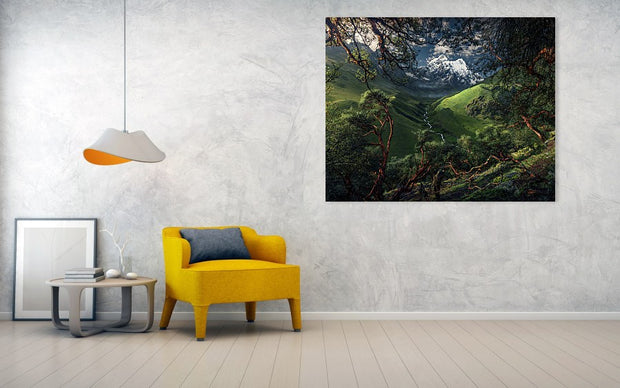 Moody Summer Mountain - Art Print