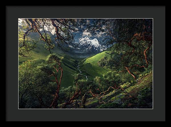 Andes Peru Green  - Framed Print
