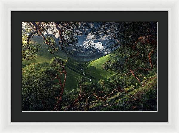 Andes Peru Green  - Framed Print