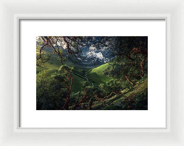 Andes Peru Green  - Framed Print