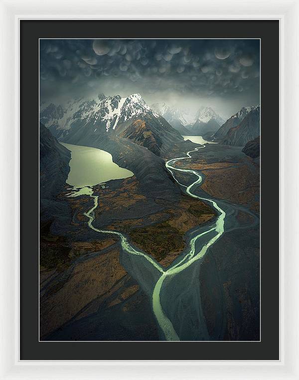 NZ Landscape River - Framed Print