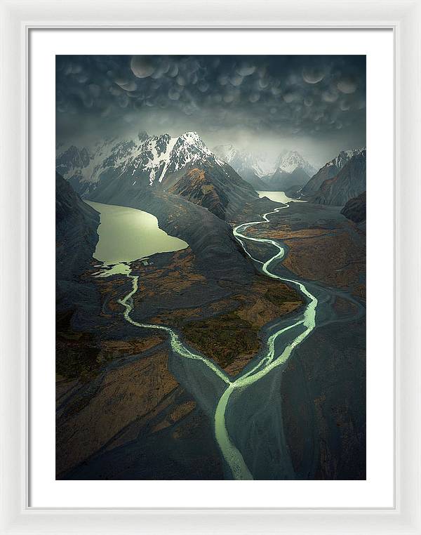 NZ Landscape River - Framed Print