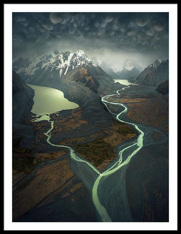 NZ Landscape River - Framed Print