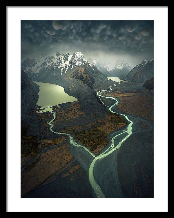 NZ Landscape River - Framed Print