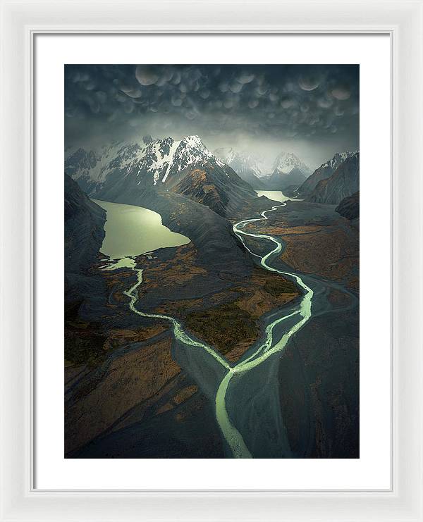 NZ Landscape River - Framed Print