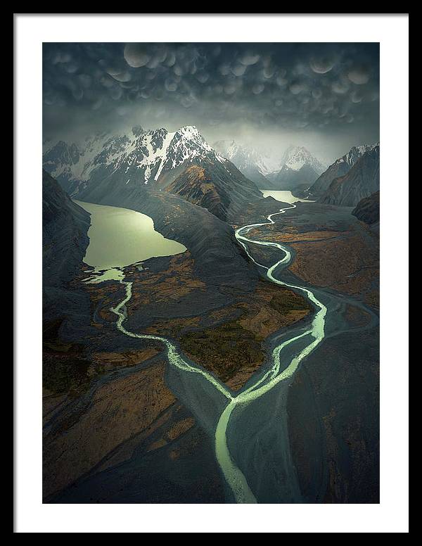 NZ Landscape River - Framed Print