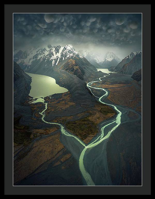 NZ Landscape River - Framed Print