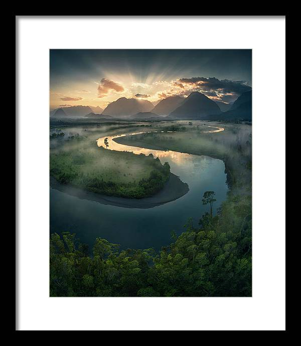 Fox Glacier River - Framed Print