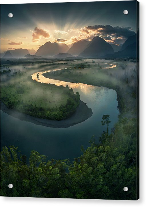 Fjords of New Zealand - Acrylic Print