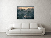 Yellow Mountains  Landscape - Canvas Print