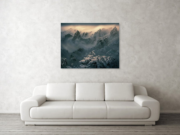 Yellow Mountains  Landscape - Canvas Print