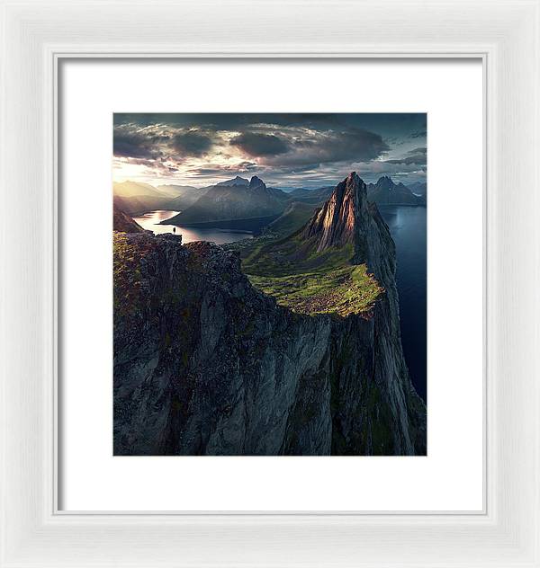 Lightshow in Norway - Framed Print