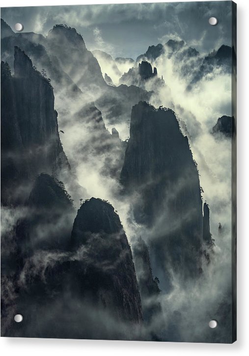 Vertical Mountain Walls - Acrylic Print