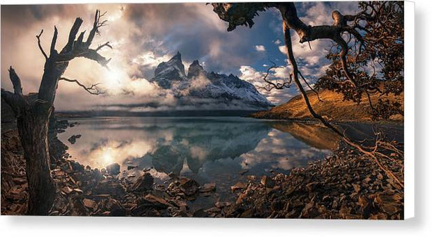Patagonia Mountain Pano tdp - Canvas Print