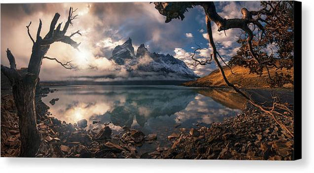 Patagonia Mountain Pano tdp - Canvas Print