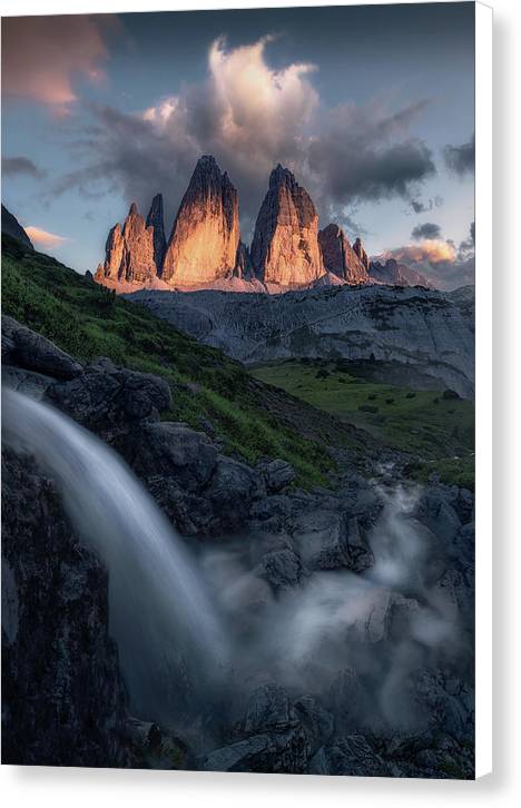 Tre Cime Summer Evening - Canvas Print