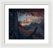 Autumn Forest Monte Fitz Roy - Framed Print