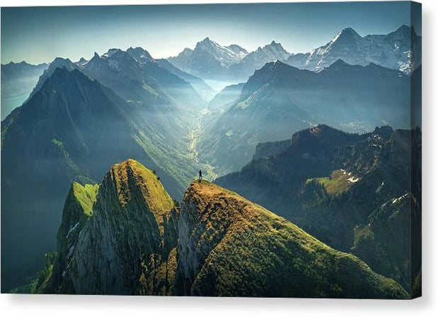 Summer in the Swiss Alps - Canvas Print