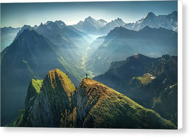 Summer in the Swiss Alps - Canvas Print