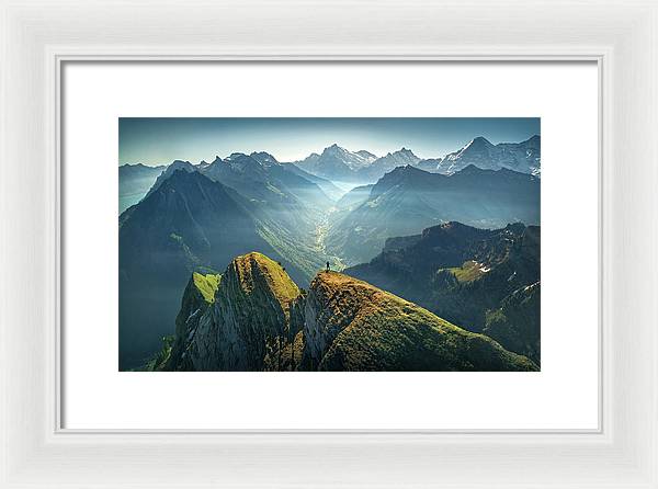 Grindelwald Panorama View - Framed Print