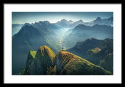 Grindelwald Panorama View - Framed Print