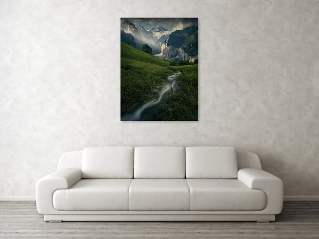 Swiss Waterfalls art Print