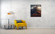 Lightrays Mountain - Acrylic Print