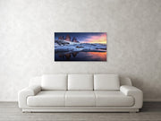 Frozen Lake Alps - Canvas Print