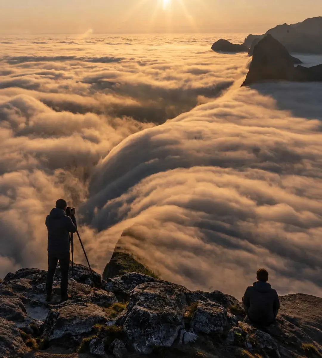 Mountain scenery in soft light