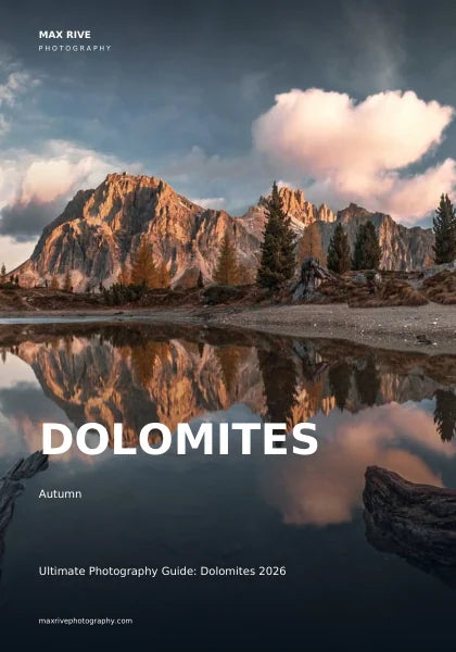 Dolomites Autumn photography guide cover